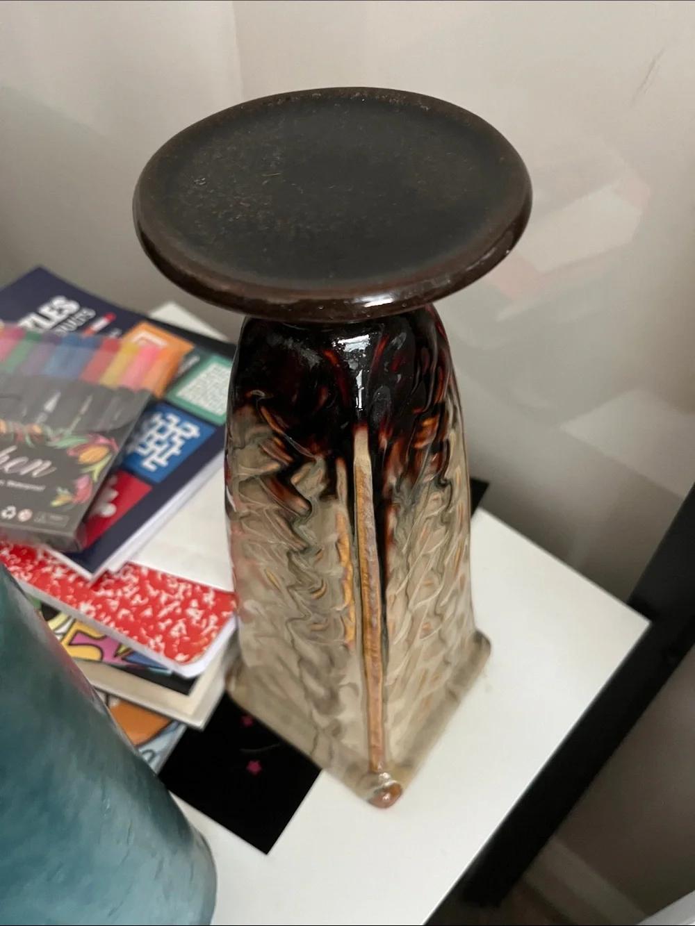 Vintage candle holder ceramic